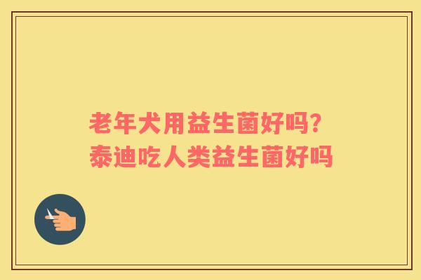 老年犬用益生菌好吗？泰迪吃人类益生菌好吗