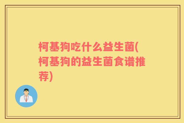 柯基狗吃什么益生菌(柯基狗的益生菌食谱推荐)