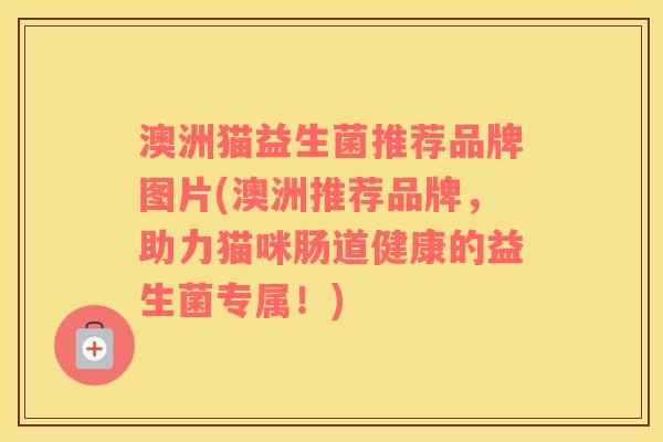 澳洲猫益生菌推荐品牌图片(澳洲推荐品牌，助力猫咪肠道健康的益生菌专属！)
