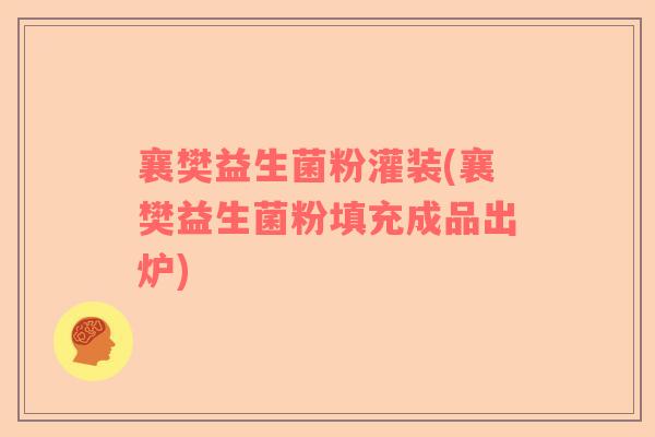 襄樊益生菌粉灌装(襄樊益生菌粉填充成品出炉)