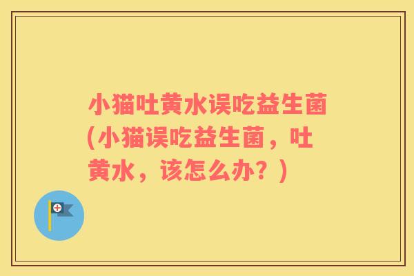 小猫吐黄水误吃益生菌(小猫误吃益生菌，吐黄水，该怎么办？)