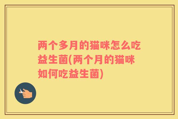 两个多月的猫咪怎么吃益生菌(两个月的猫咪如何吃益生菌) 两个多月的猫咪怎么吃益生菌(两个月的猫咪如何吃益生菌)