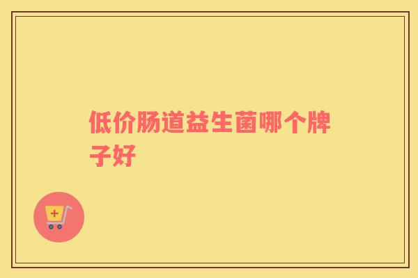 低价肠道益生菌哪个牌子好