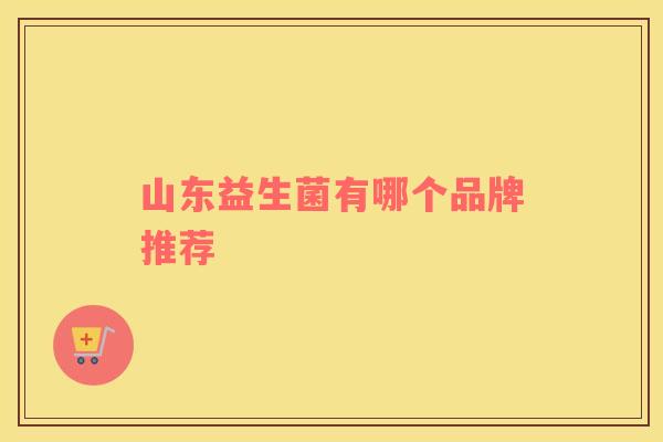 山东益生菌有哪个品牌推荐