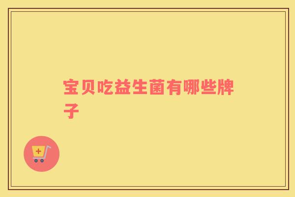 宝贝吃益生菌有哪些牌子