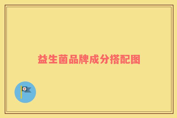 益生菌品牌成分搭配图