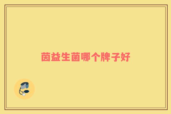 茵益生菌哪个牌子好